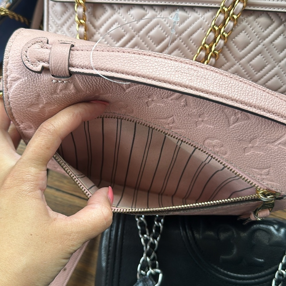 🎀PINK Louis Vuitton Pochette Metis empreinte crossbody purse monogram bag - Picture 6 of 16